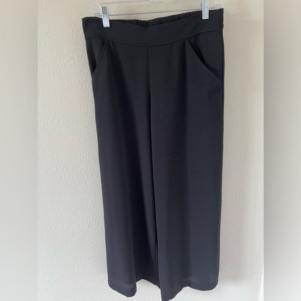 Max Studio Palazzo (Crop) Pants.